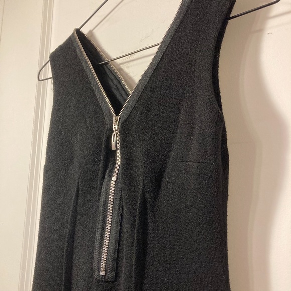 Joseph Ribkoff Sleeveless Black Zipper Dress, US Size 2 - Picture 2 of 3
